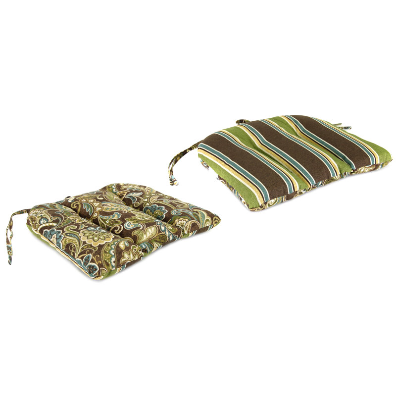 Jordan Manufacturing Wrought Iron Indoor/Outdoor Dining Chair Cushion & Reviews Wayfair